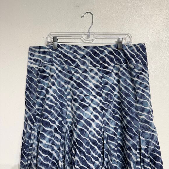 Chico's Blue Tie Dye Maxi Skirt Sz 3/XL - Picture 3 of 14